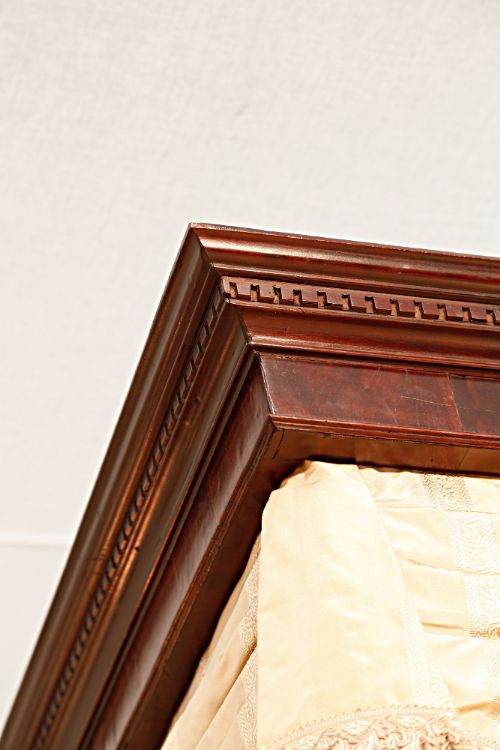 fig 3. Chippendale style mahogany four poster bed