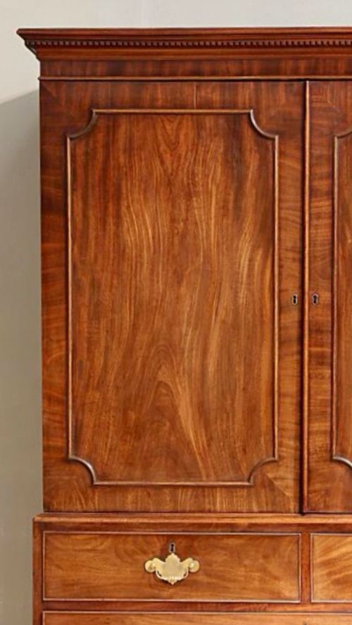 fig 2. Superb 18th century George III linen press
