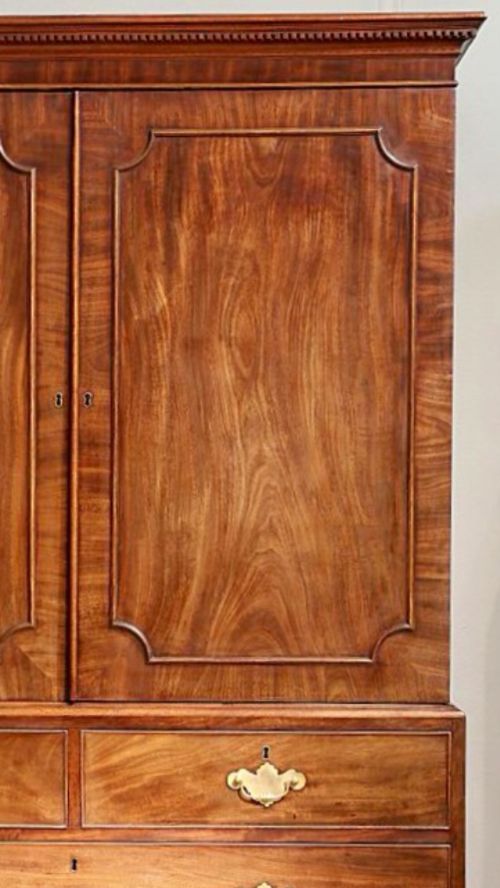 fig 3. Superb 18th century George III linen press