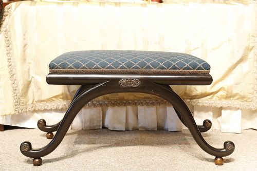 Regency Ebonised Stool