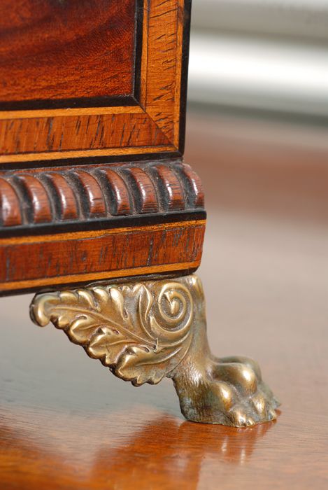 fig 2. Superb Regency mahogany tea caddy