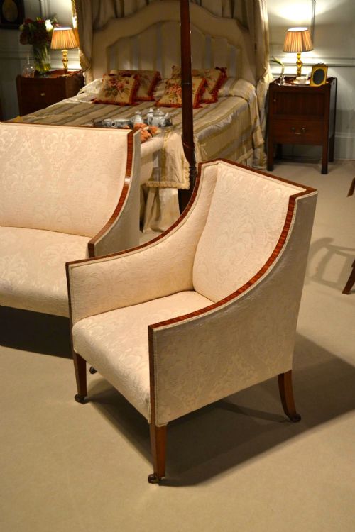 19TH CENTURY SATINWOOD THREE PIECE SUITE - ADDITIONAL PHOTO 4