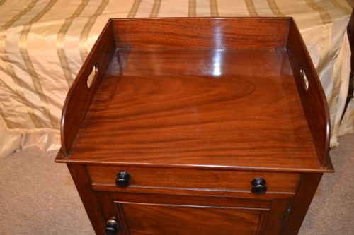 fig 2. Pair of Regency mahogany bedside cupboards