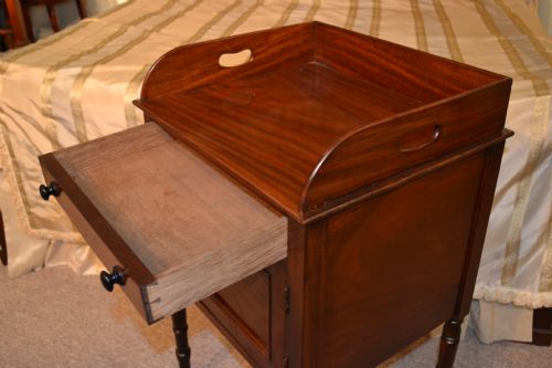 fig 3. Pair of Regency mahogany bedside cupboards