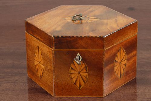 Wonderful & Unusual Sheraton Tea Caddy Box