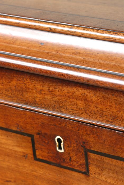 fig 2. Superb Sheraton mahogany flat top wine cooler