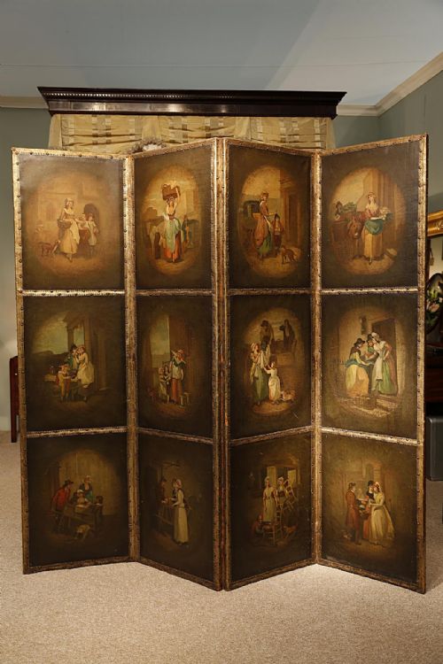 fig 1. Fabulous chinoiserie screen in excellent condition