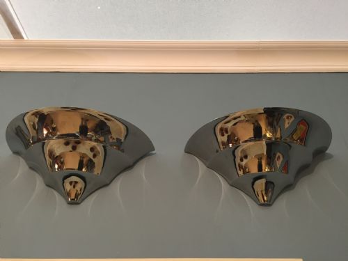 ART DECO CHROME WALL LIGHTS - ADDITIONAL PHOTO 1