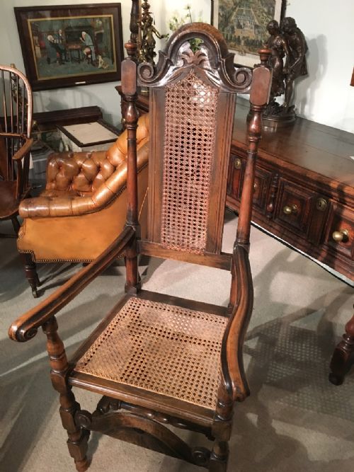 GOOD SET OF 8 17TH CENTURY STYLE OAK CHAIRS - ADDITIONAL PHOTO 7