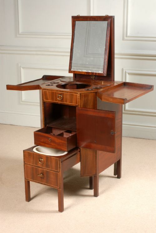 GEORGE III MAHOGANY WASH STAND STAMPED GILLOWS LANCASTER - ADDITIONAL PHOTO 7