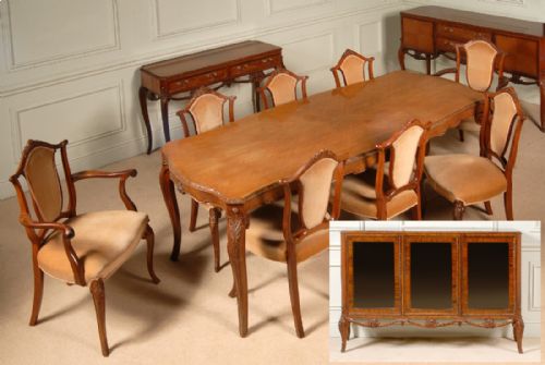 ROSEWOOD GLAZED CABINET BUFFET CONSOL - ADDITIONAL PHOTO 1