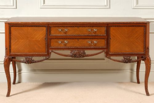 ROSEWOOD GLAZED CABINET BUFFET CONSOL - ADDITIONAL PHOTO 3