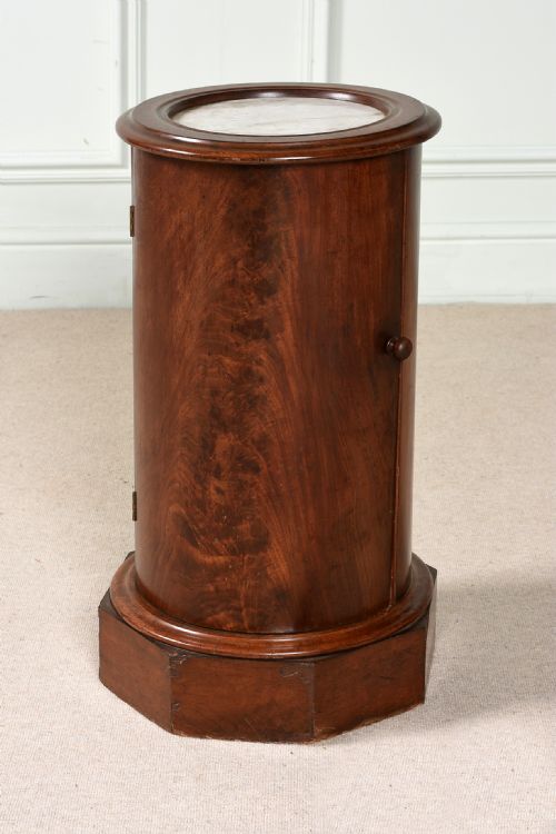 MARBLE TOP EMPIRE HEXAGONAL SIDE TABLE - ADDITIONAL PHOTO 1