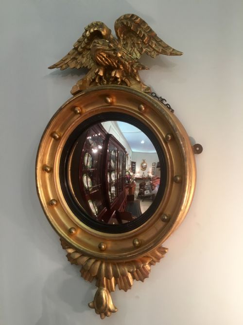 ANTIQUE CONVEX MIRROR - ADDITIONAL PHOTO 1