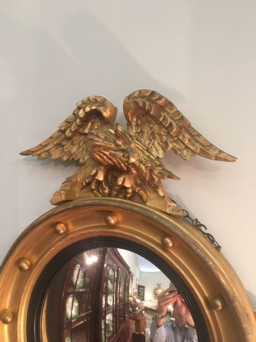 ANTIQUE CONVEX MIRROR - ADDITIONAL PHOTO 2