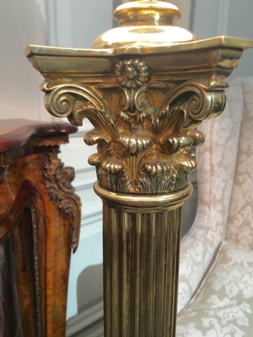 FABULOUS BRASS TELESCOPIC STANDARD LAMP - ADDITIONAL PHOTO 6