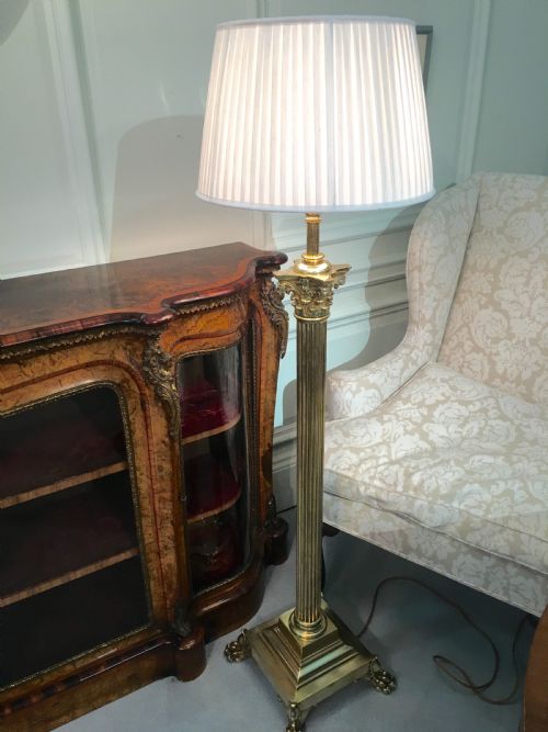 FABULOUS BRASS TELESCOPIC STANDARD LAMP - ADDITIONAL PHOTO 8