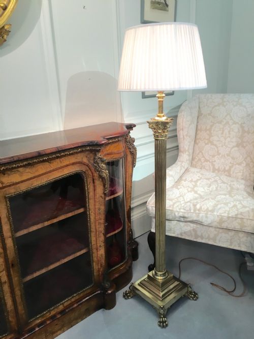 FABULOUS BRASS TELESCOPIC STANDARD LAMP - ADDITIONAL PHOTO 9