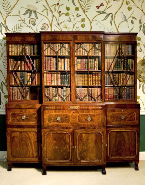 Regency Breakfront Bookcase