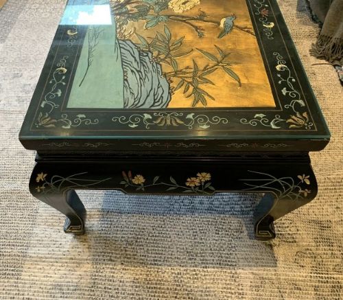 fig 2. Superb chinoiserie coffee table in excellent condition.