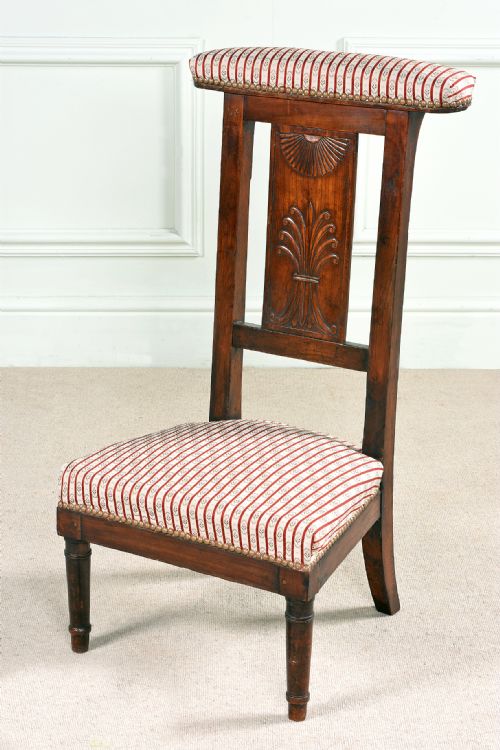 RARE REGENCY MAHOGANY ACANTHUS CARVED CHAIR C1810