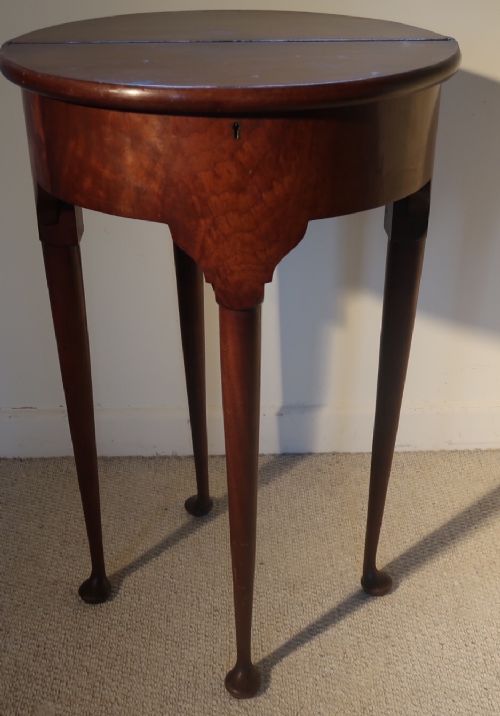 fig 1. George II style small Demi lune table in excellent condition