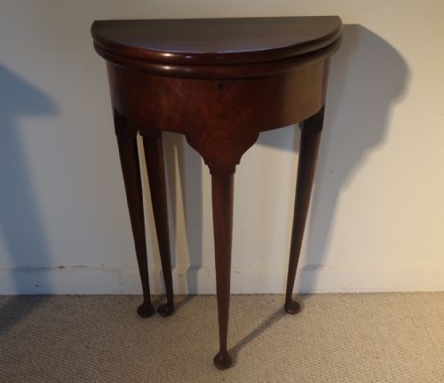 fig 2. George II style small Demi lune table in excellent condition
