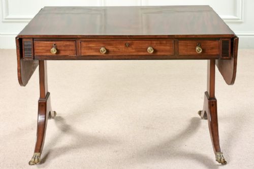 GEORGIAN SHERATON SOFA TABLE IN EXCELLENT CONDITION - ADDITIONAL PHOTO 13
