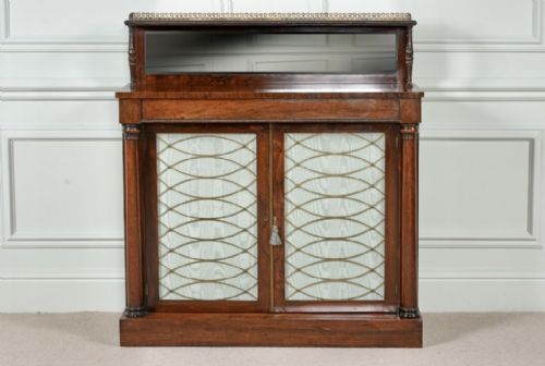 Regency Rosewood Chiffonier Side Cabinet