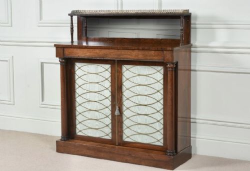 fig 1. Regency Rosewood Chiffonier side cabinet