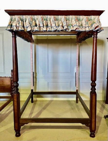 fig 1. 19th Century Super King Four poster bed in excellent condition
