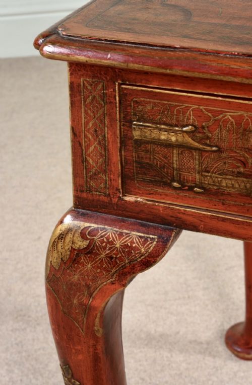 QUEEN ANNE STYLE CHINOISERIE SIDE DRESSING TABLE - ADDITIONAL PHOTO 2