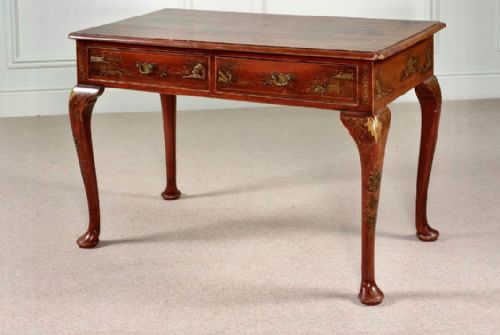 QUEEN ANNE STYLE CHINOISERIE SIDE DRESSING TABLE - ADDITIONAL PHOTO 4