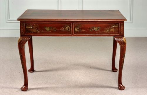 QUEEN ANNE STYLE CHINOISERIE SIDE DRESSING TABLE - ADDITIONAL PHOTO 5