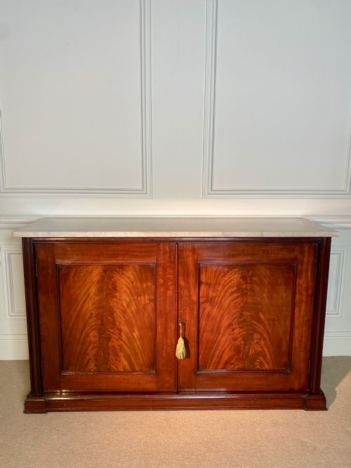 Regency Marble Top Cabinet