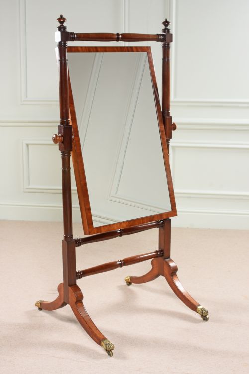 18TH CENTURY GEORGE III CHEVAL DRESSING MIRROR - ADDITIONAL PHOTO 7