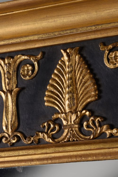 A FINE EARLY REGENCY WATER GILDED PIER GLASS MIRROR WITH DECORATIVE WELL CARVED ACANTHUS LEAF FREEZE - ADDITIONAL PHOTO 5