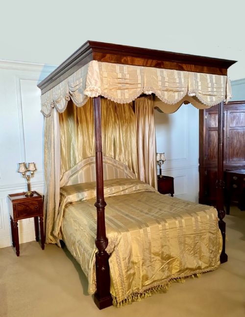 George III Chippendale Style Super King Four Poster Bed