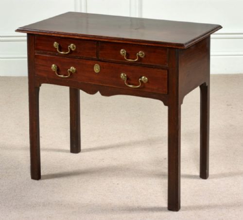 18TH CENTURY CHIPPENDALE GEORGE III PERIOD SIDE TABLE LOW BOY - ADDITIONAL PHOTO 1