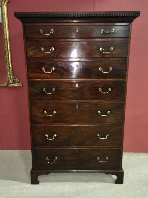 18TH CENTURY GEORGE III CHIPPENDALE PERIOD SECRETAIRE TALLBOY C1775 - ADDITIONAL PHOTO 1
