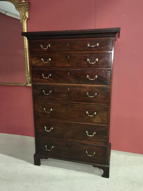 18TH CENTURY GEORGE III CHIPPENDALE PERIOD SECRETAIRE TALLBOY C1775 - ADDITIONAL PHOTO 2