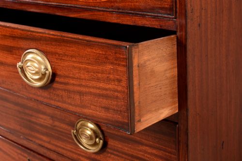 FINE 18TH CENTURY GEORGE III SHERATON SECRETAIRE BOOKCASE - ADDITIONAL PHOTO 19