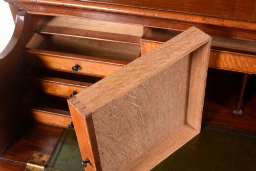 IMPRESSIVE REGENCY SECRETAIRE BOOKCASE - ADDITIONAL PHOTO 6