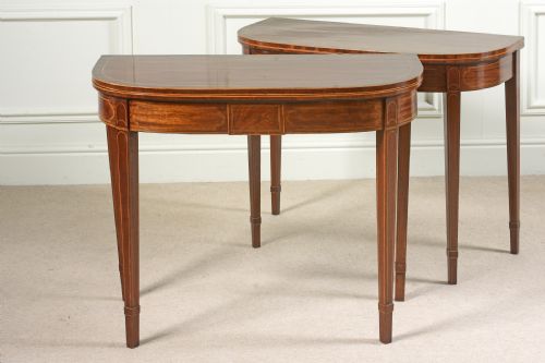 PAIR OF 18TH CENTURY GEORGE III SHERATON CARD TABLES - ADDITIONAL PHOTO 13