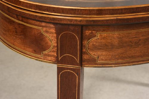 PAIR OF 18TH CENTURY GEORGE III SHERATON CARD TABLES - ADDITIONAL PHOTO 15