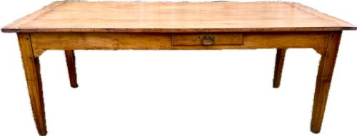 EARLY 19TH CENTURY CHERRY FARMHOUSE TABLE