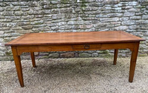 EARLY 19TH CENTURY CHERRY FARMHOUSE TABLE - ADDITIONAL PHOTO 1