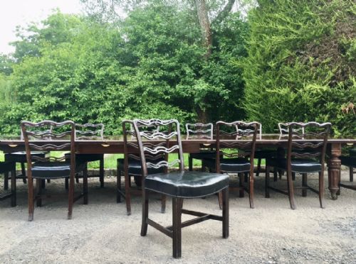 IMPRESSIVE 19TH CENTURY EXTRA LARGE EXTENDING DINING TABLE TO SEAT 1620 - ADDITIONAL PHOTO 4