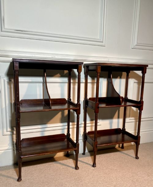 PAIR OF BEDSIDE NIGHT STANDS SHELVES - ADDITIONAL PHOTO 1
