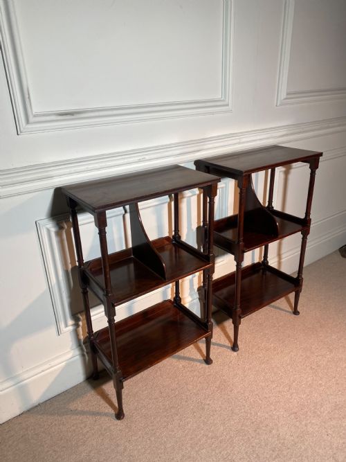 PAIR OF BEDSIDE NIGHT STANDS SHELVES - ADDITIONAL PHOTO 2